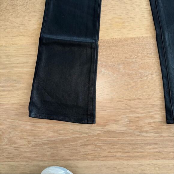 L'AGENCE  Oriana High-Rise Straight-Leg Coated Jeans - Picture 12 of 12